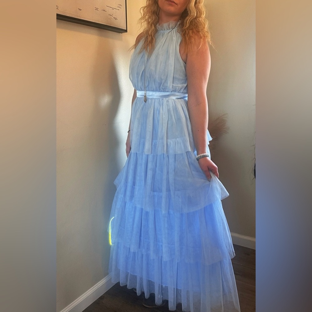 Shock and Awe Blue Maxi Dress by Red Dress boutique